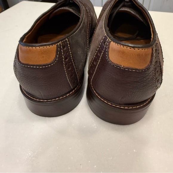 Johnston & Murphy Wagner Saddle Oxford Sheepskin Lined Brogue Sz 8.5M NIB main image 4